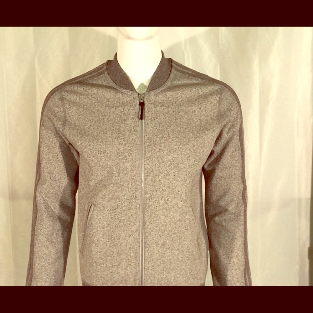 NWT Adidas Grey Prime Knit Bomber